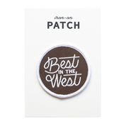 Best in the West Embroidered Iron on Patch