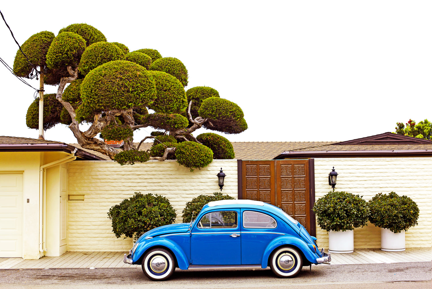 Seaside in Blue Fine Art Print