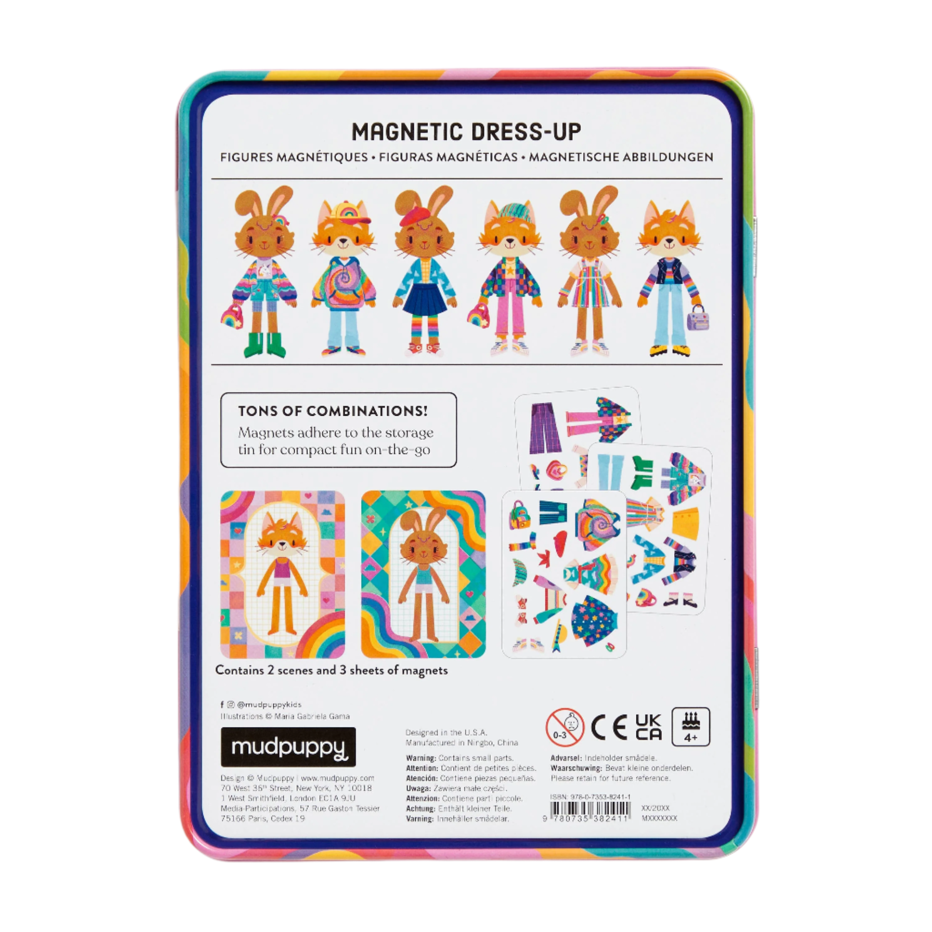 Rainbow Fashion Magnetic Dress-Up