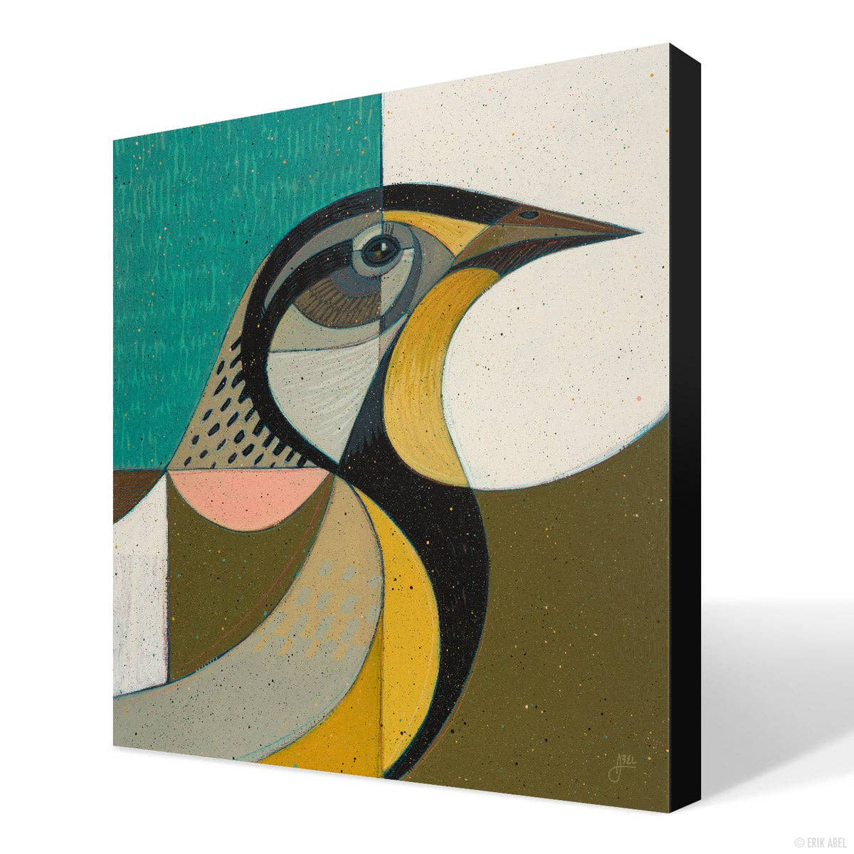 Meadowlark - Giclee Fine Art Print 12"x12"