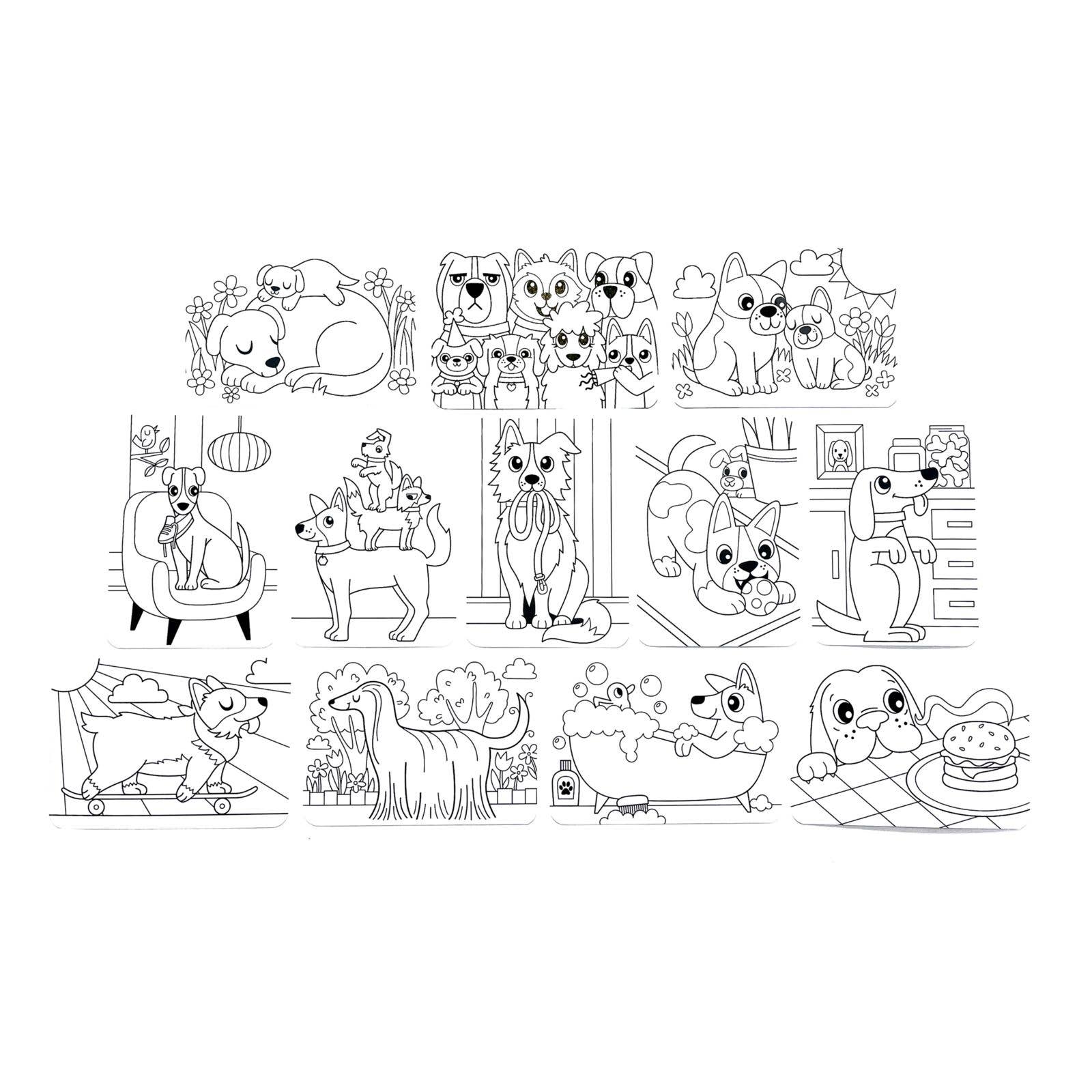 Dog Days - Undercover Art Hidden Patterns Coloring Activity
