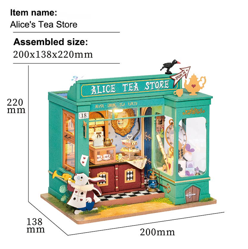 Alice's Tea Store: DIY Miniature House Kit