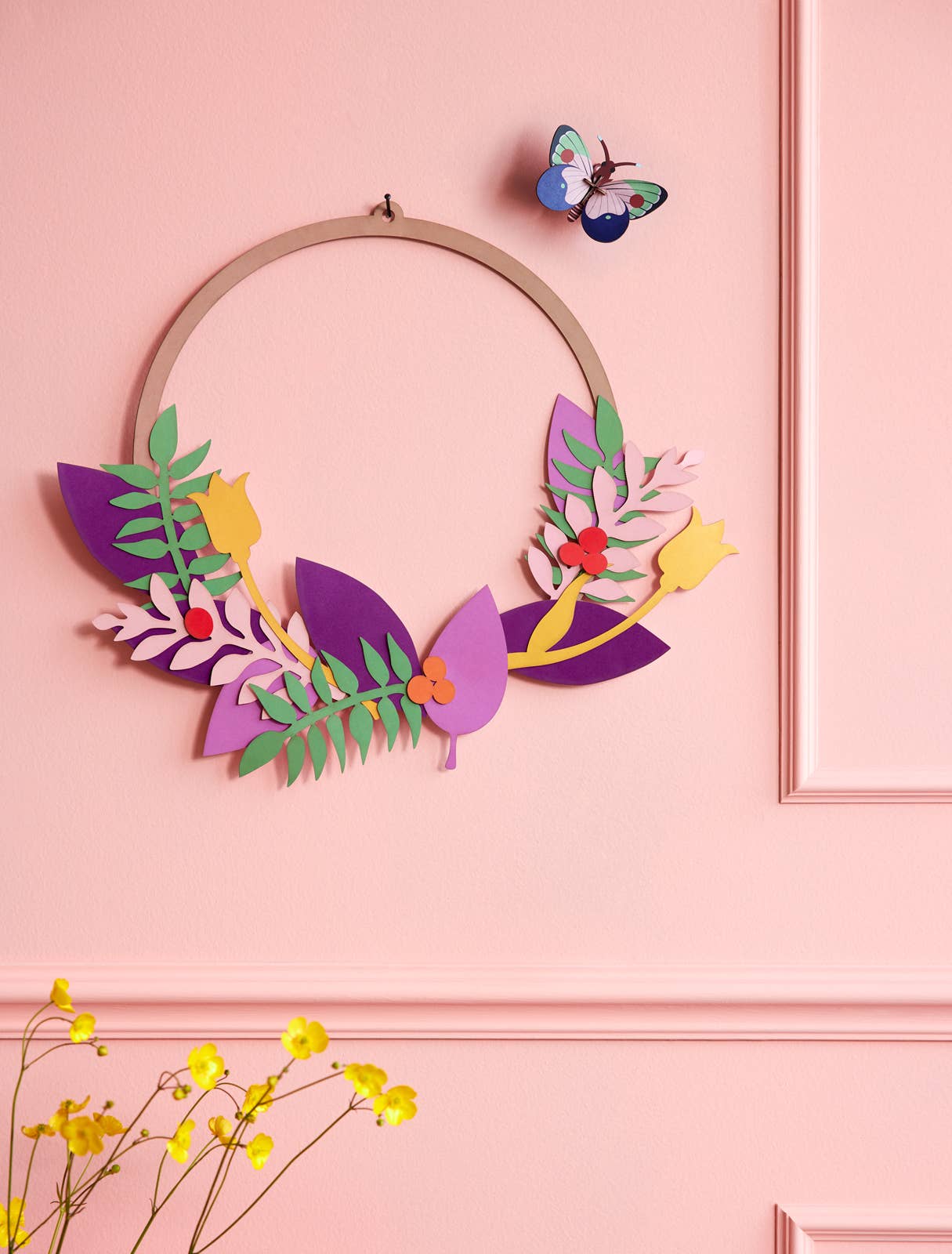 Blossom Wreath - 3D DIY Wall Art Kit