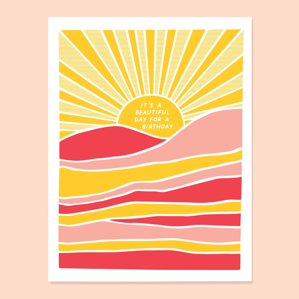 A Beautiful Day For A Birthday, Birthday Card