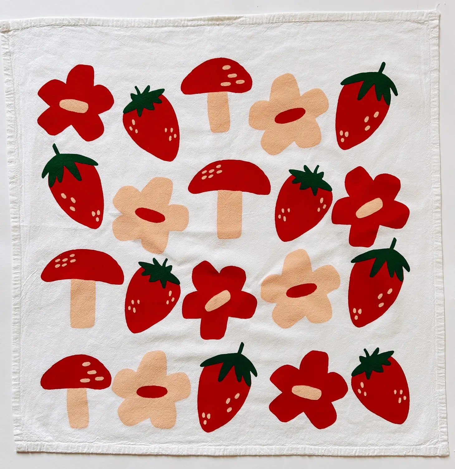 Berry Shroom Cotton Tea Towel