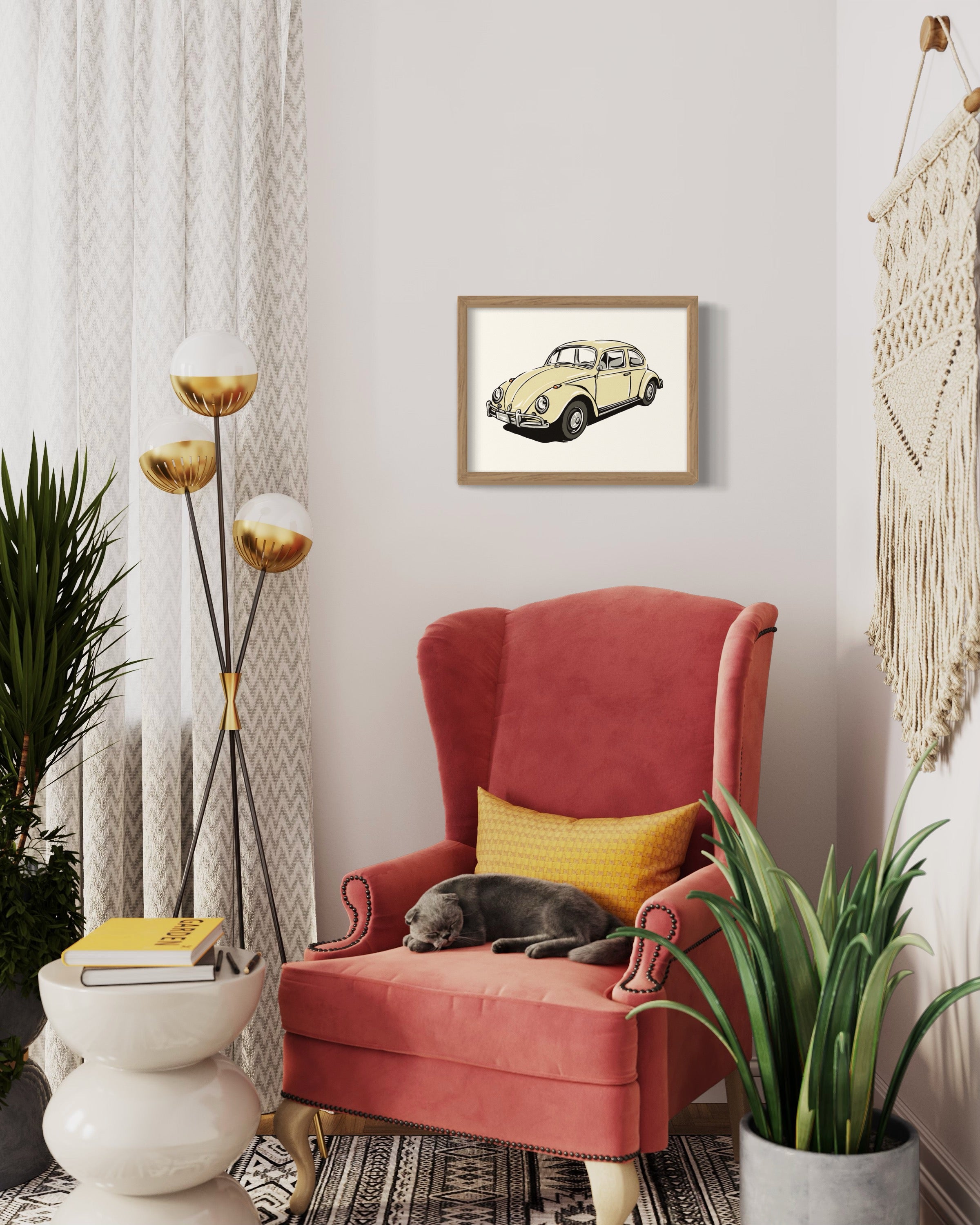 1960s Volkswagen Bug Art Print