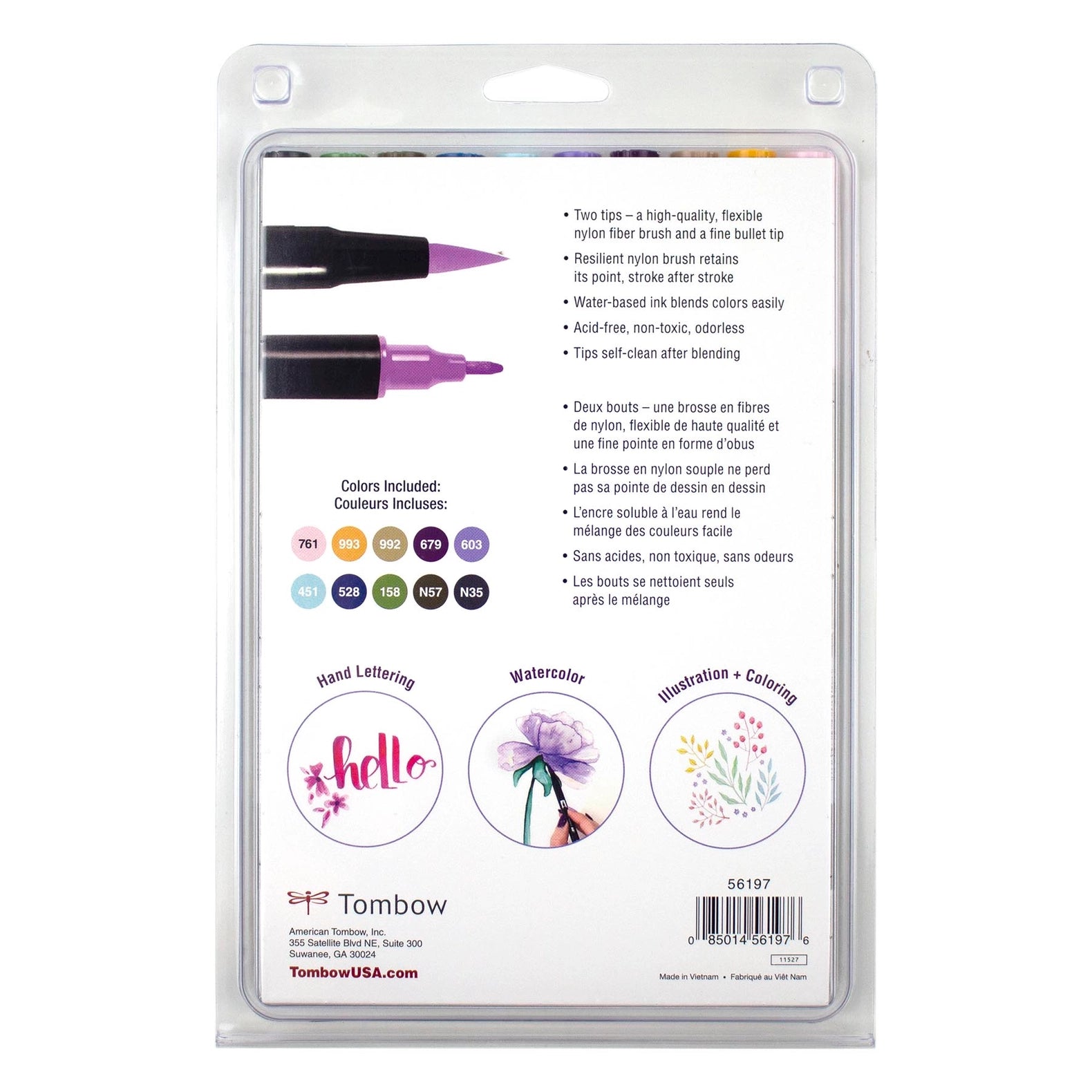 Desert Flora Dual Brush Art Markers - 10 Pk