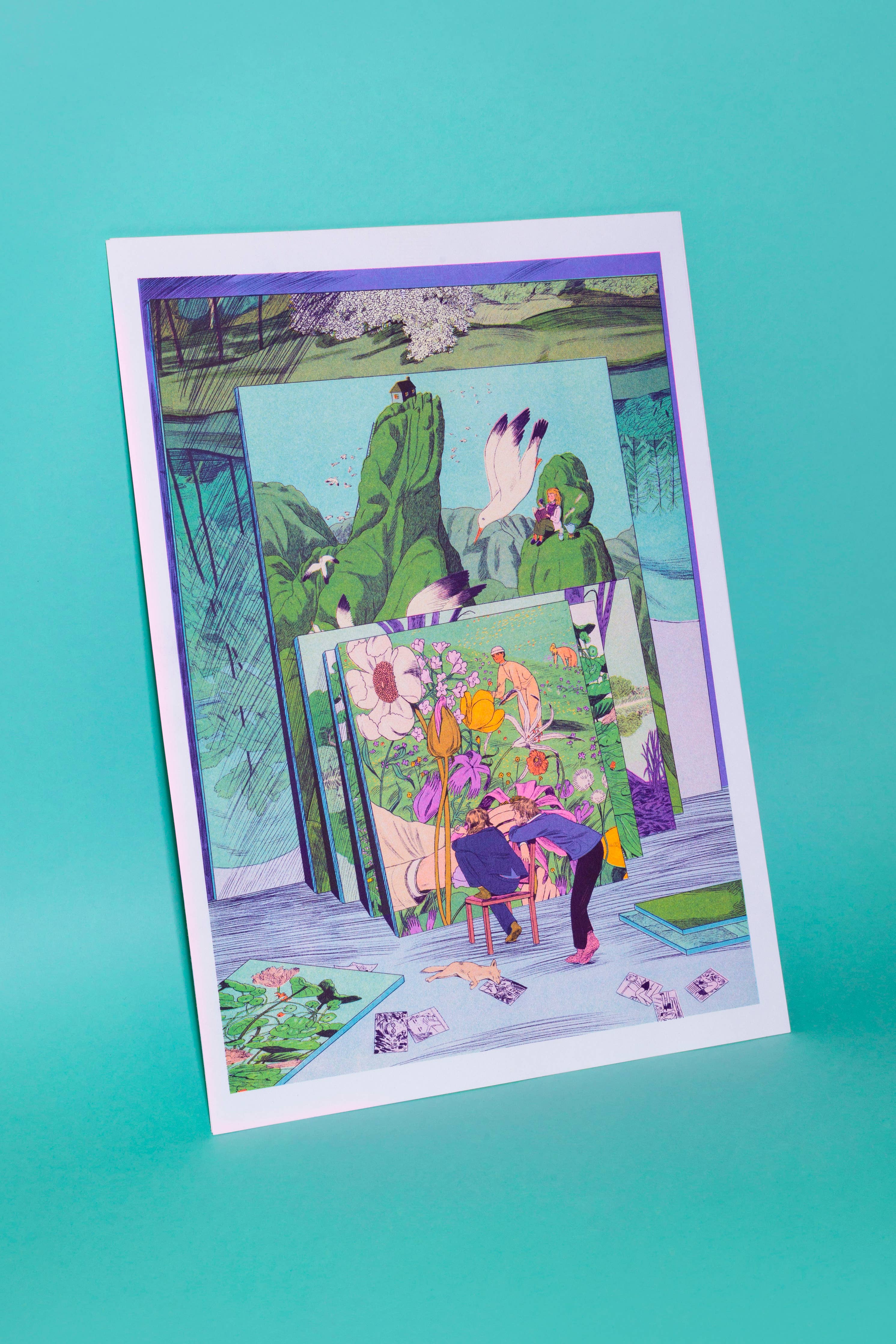 The Painter's Studio  A3 Poster - Karlotta Freier