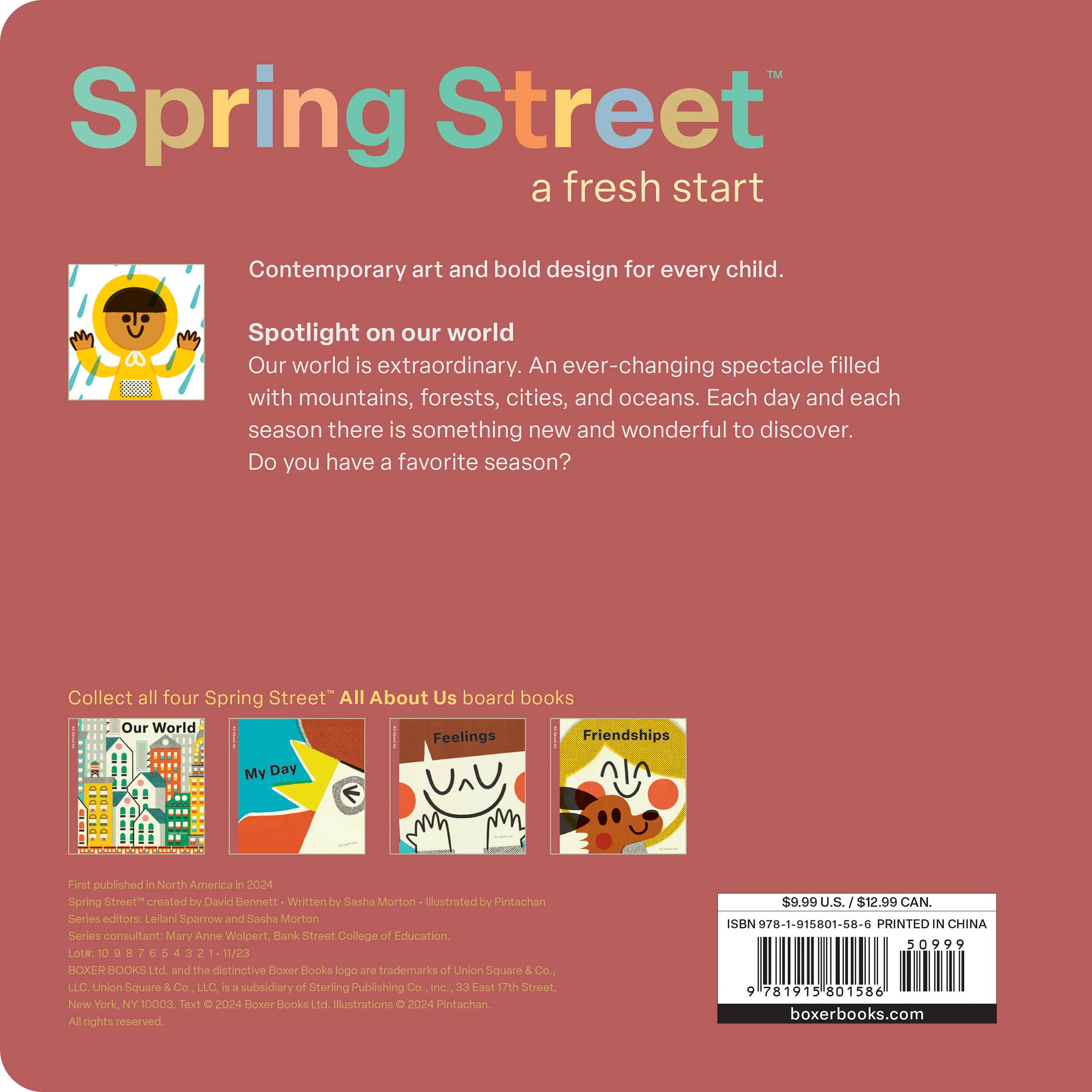 Our World: Spring Street All About Us Series by Boxer Books