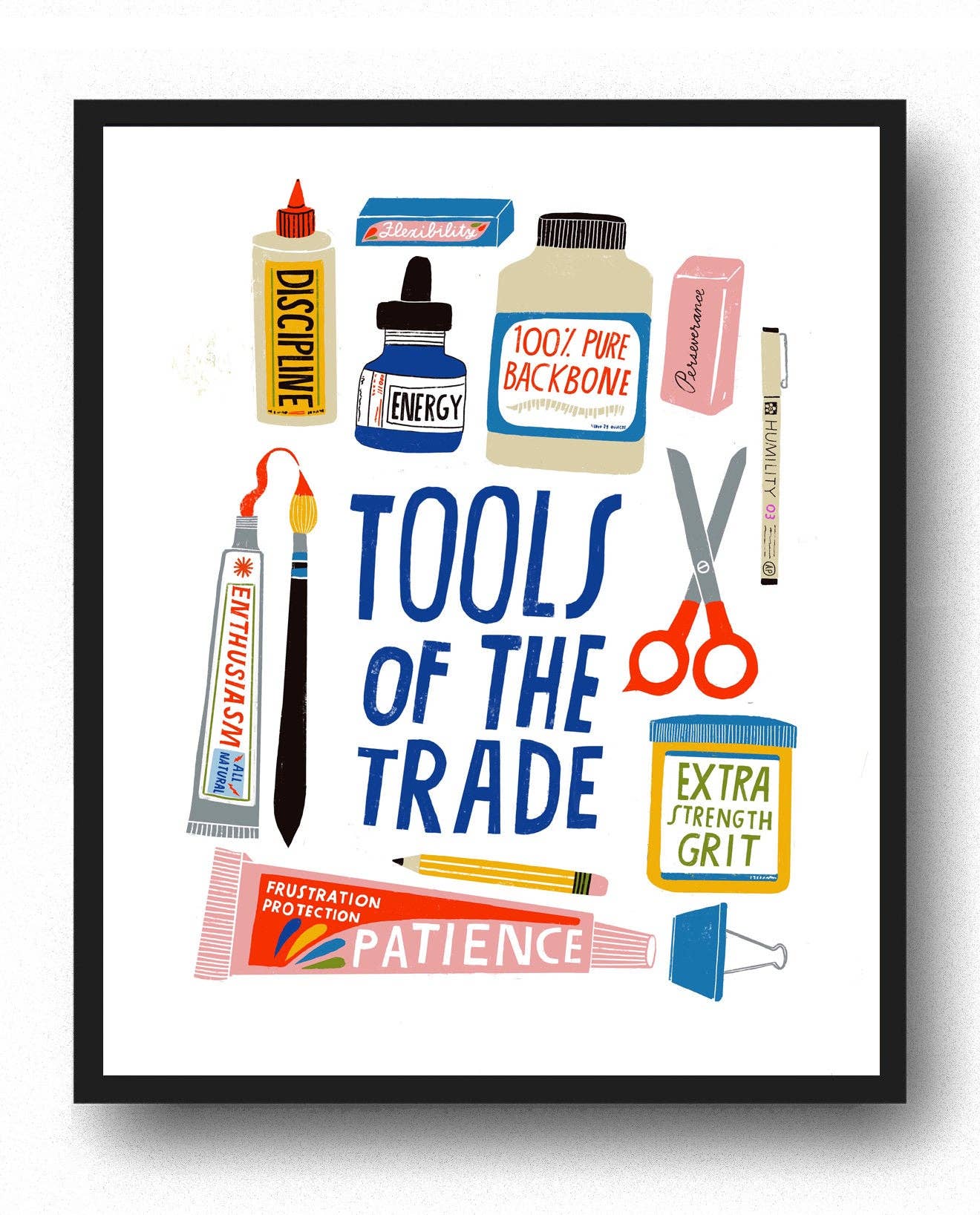 Tools of the Trade - Original Print by Lisa Congdon