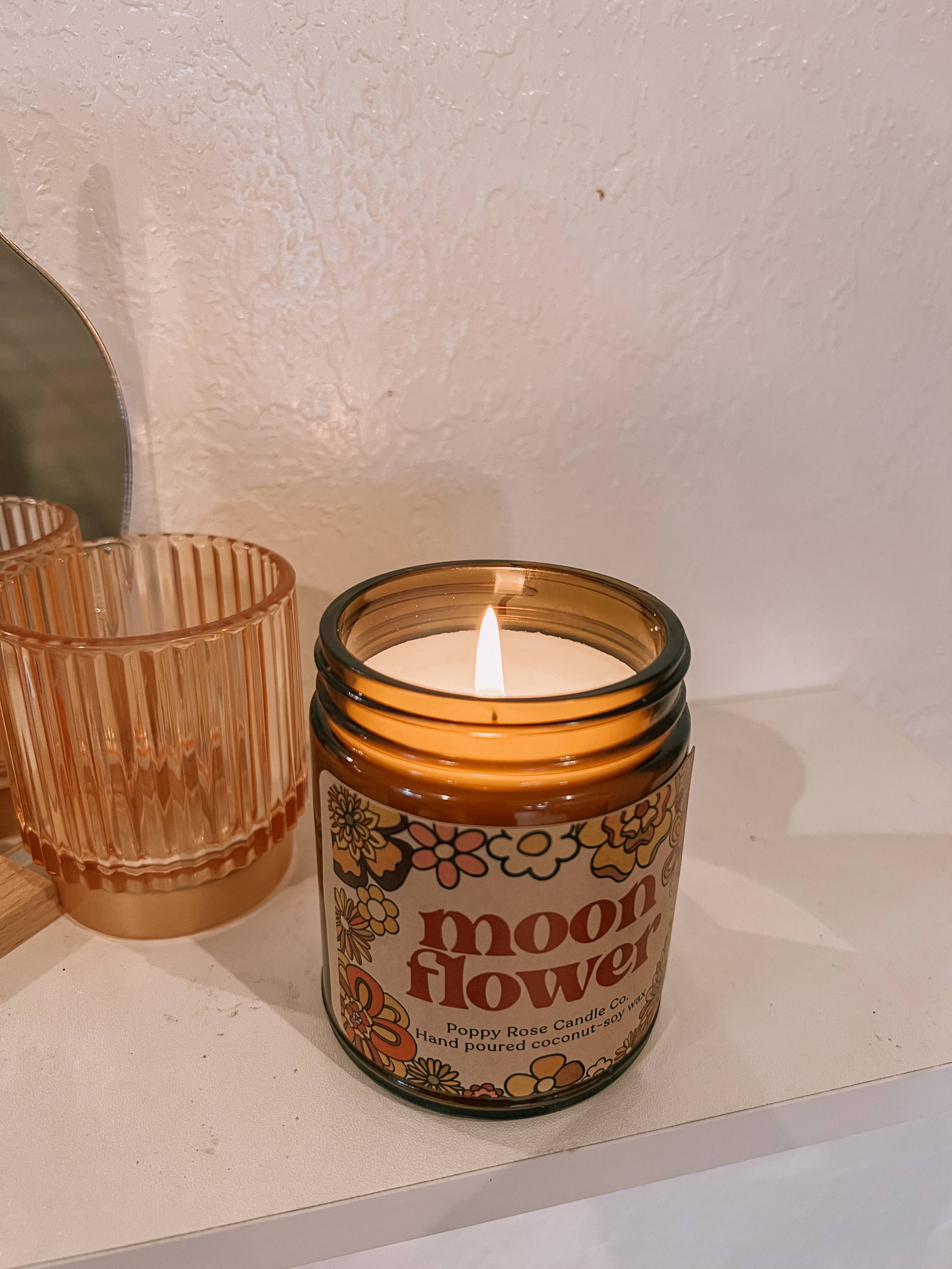 Moon Flower Coconut Wax Candle