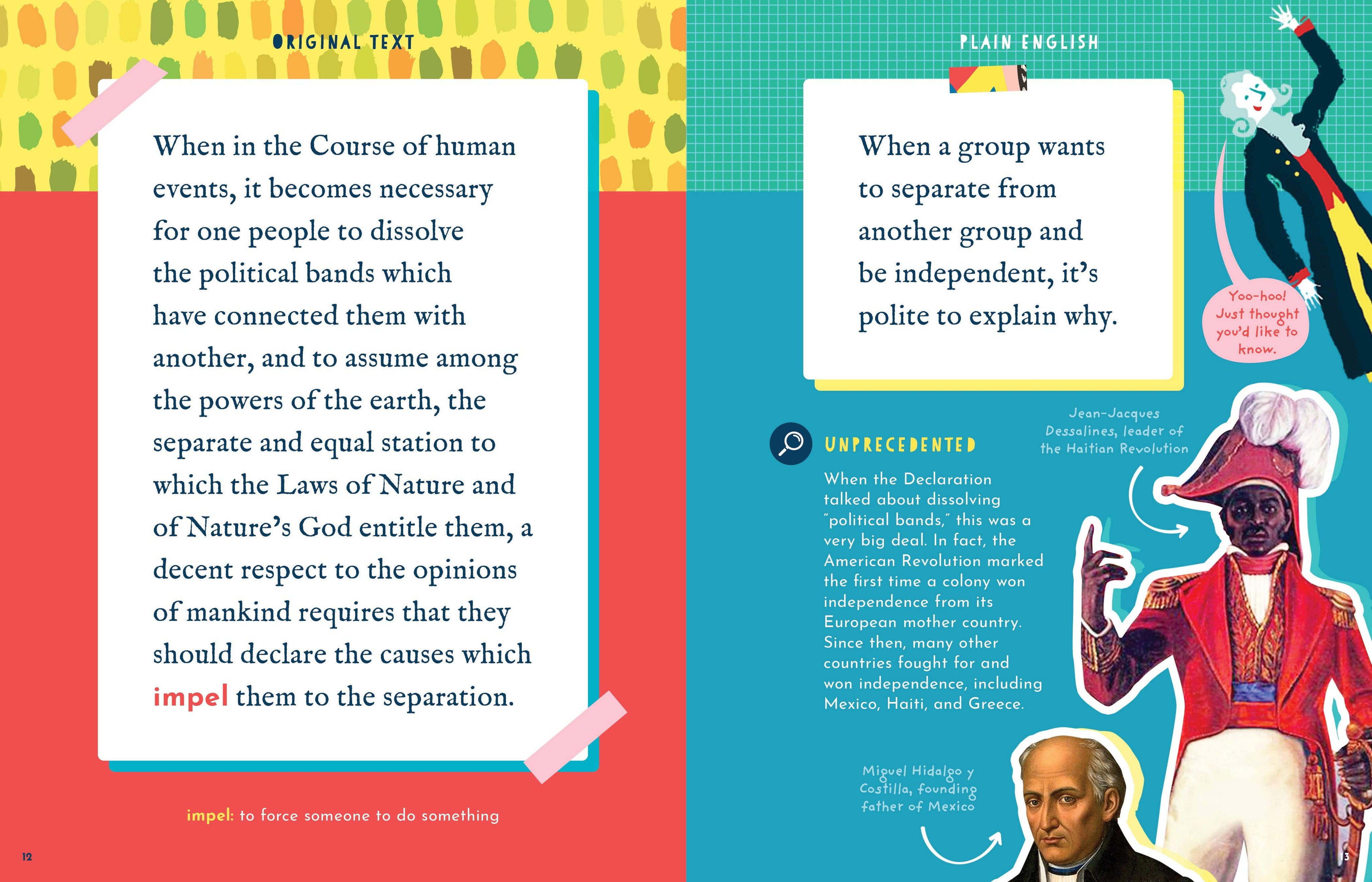 The Side-by-Side Declaration of Independence (Kids Book)