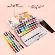 Watercolor Set Of 50 With Brush
