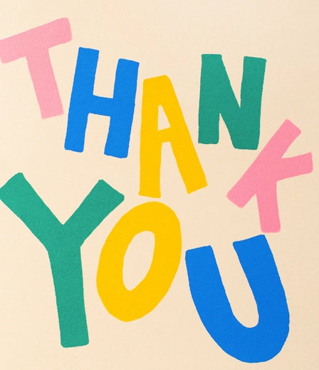 Thank You Pastel - Greeting Card