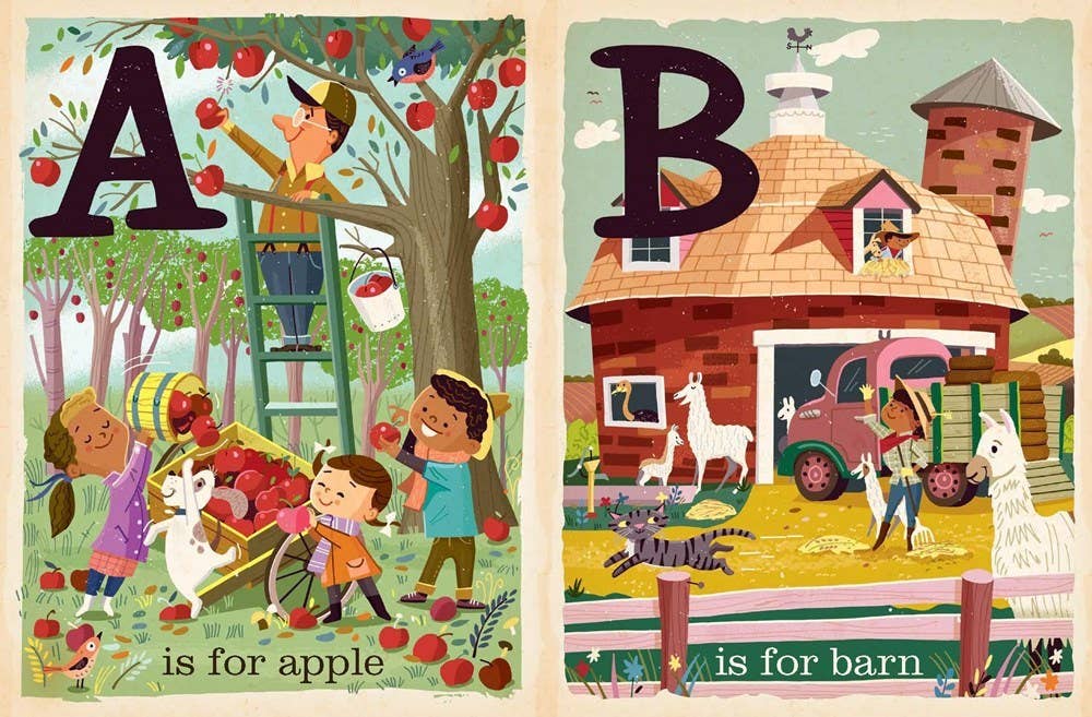 F is for Farm: Alphabet board book