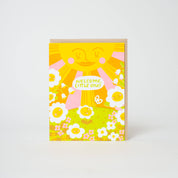 Welcome Baby Garden Greeting Card