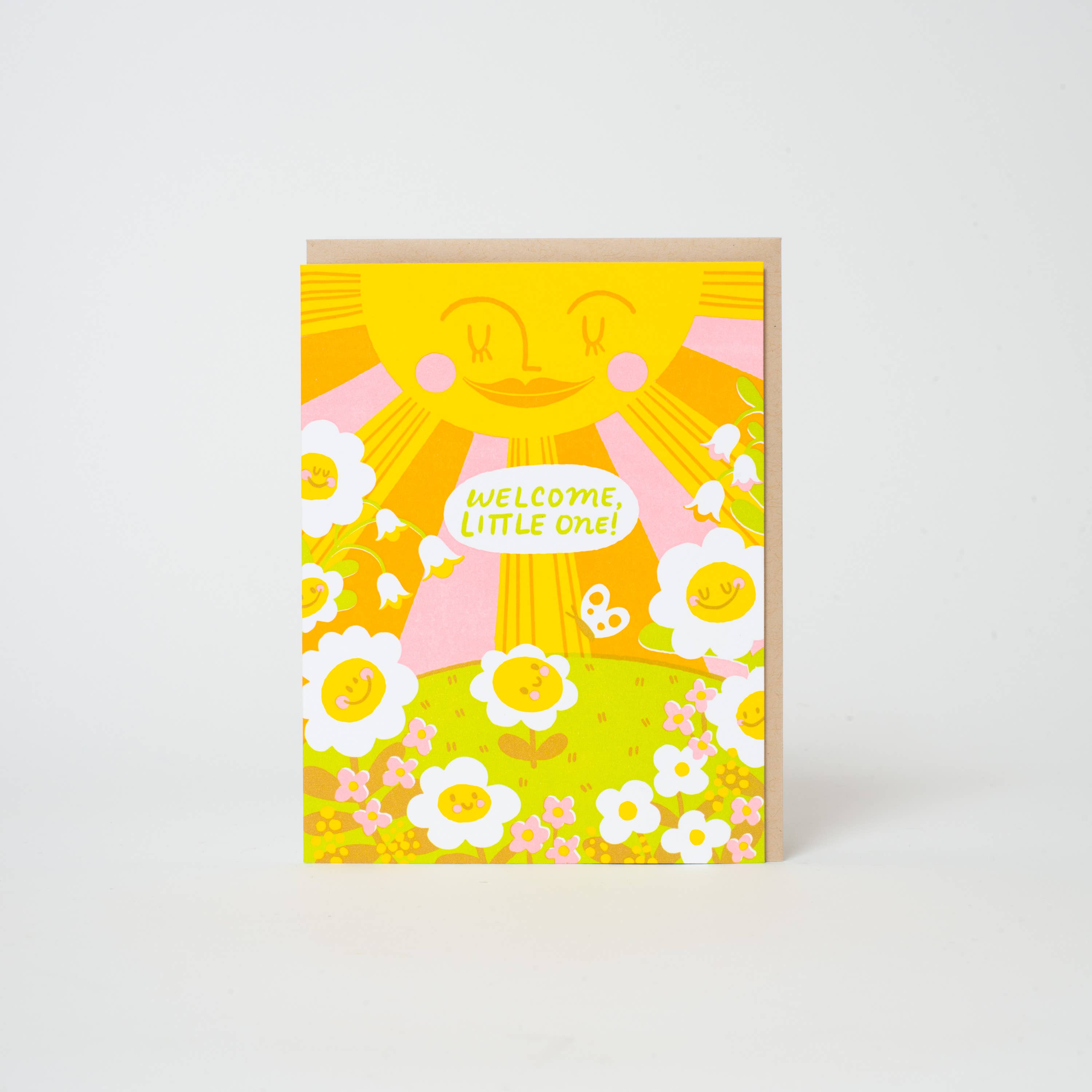 Welcome Baby Garden Greeting Card