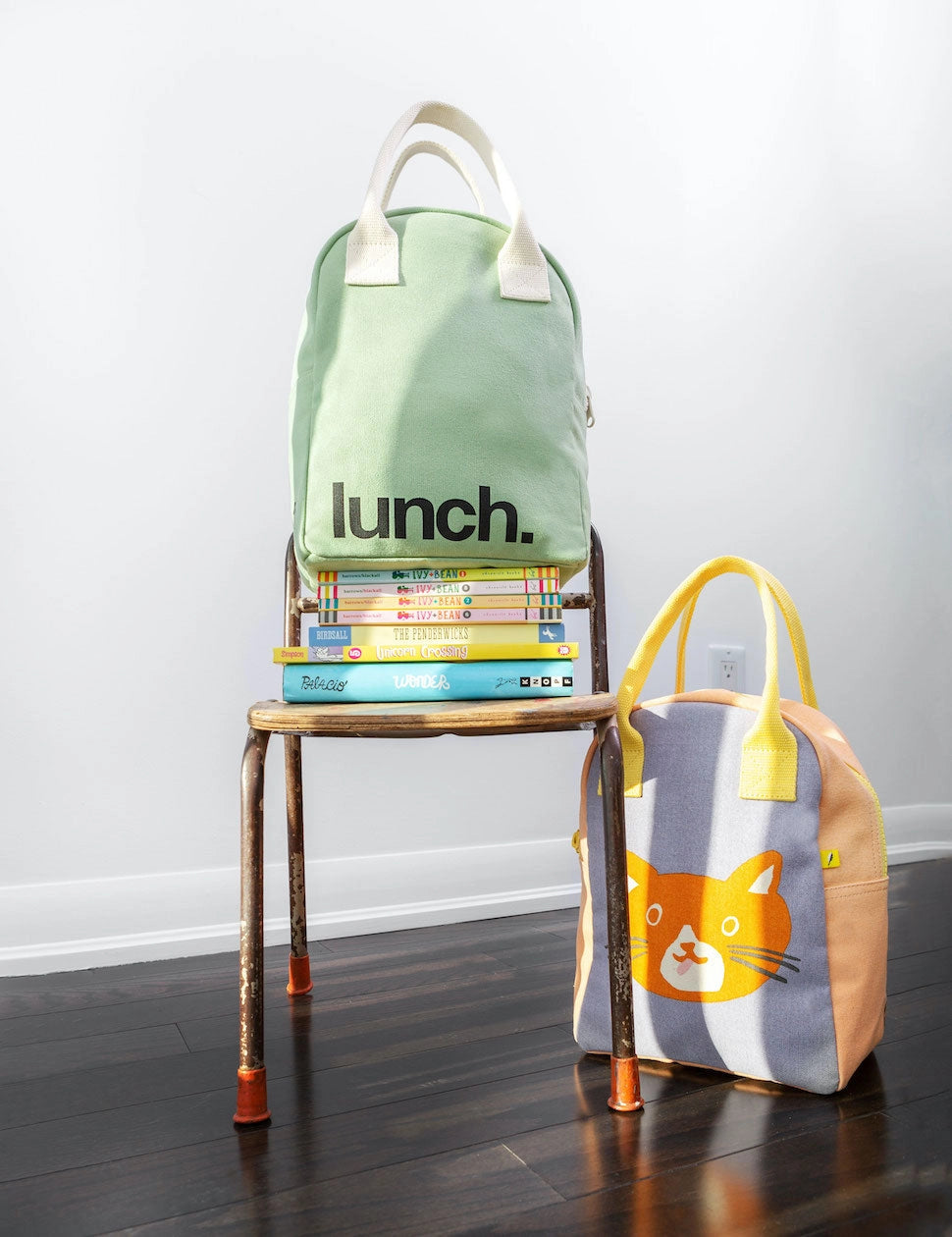 Cat Organic Cotton Lunch Bag
