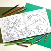 The Dinosaurs A Jurassic Adventure - Coloring Book