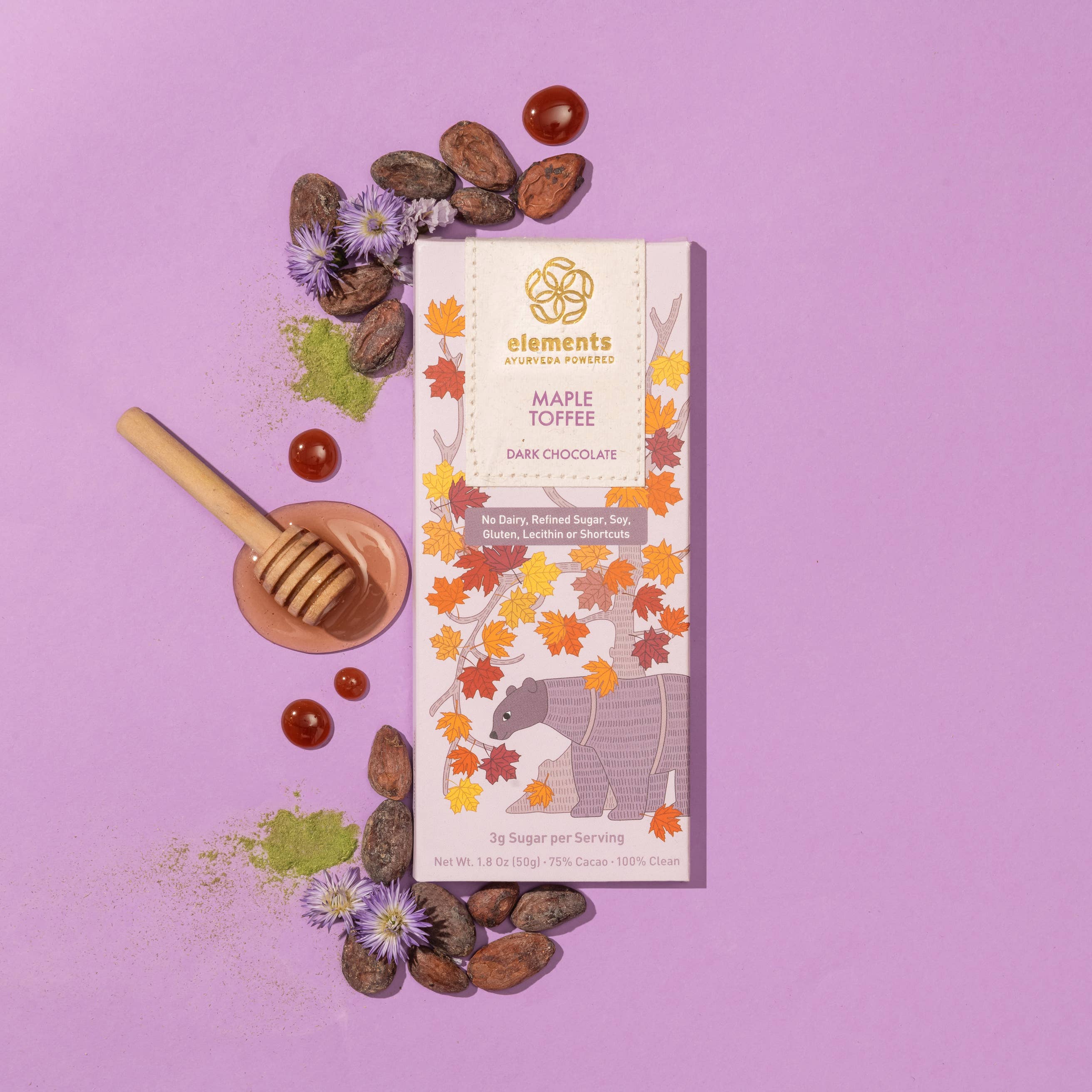 Maple Toffee Ayurveda Powered Dark Chocolate