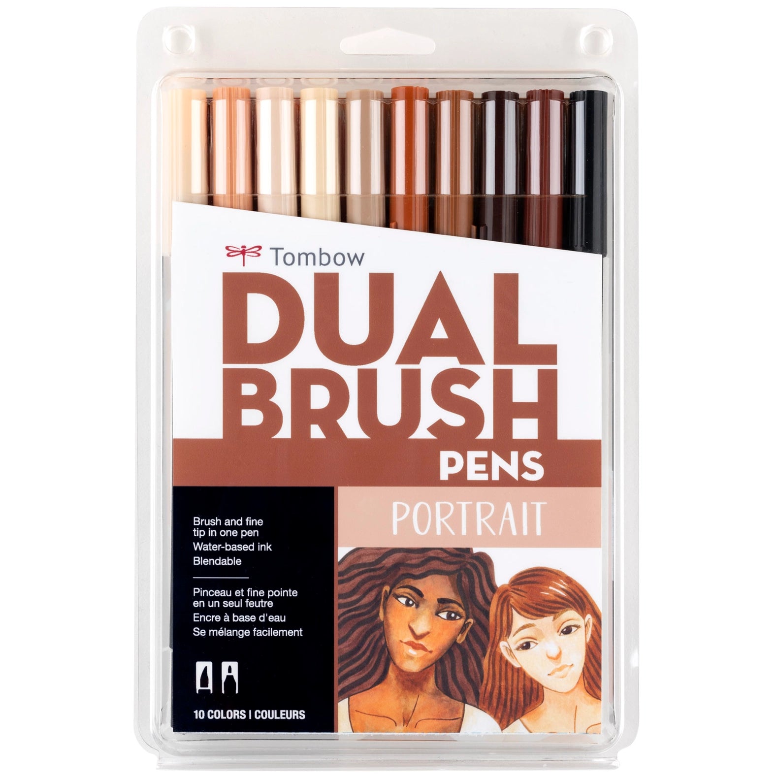 Portrait Dual Brush Art Markers - 10 Pk