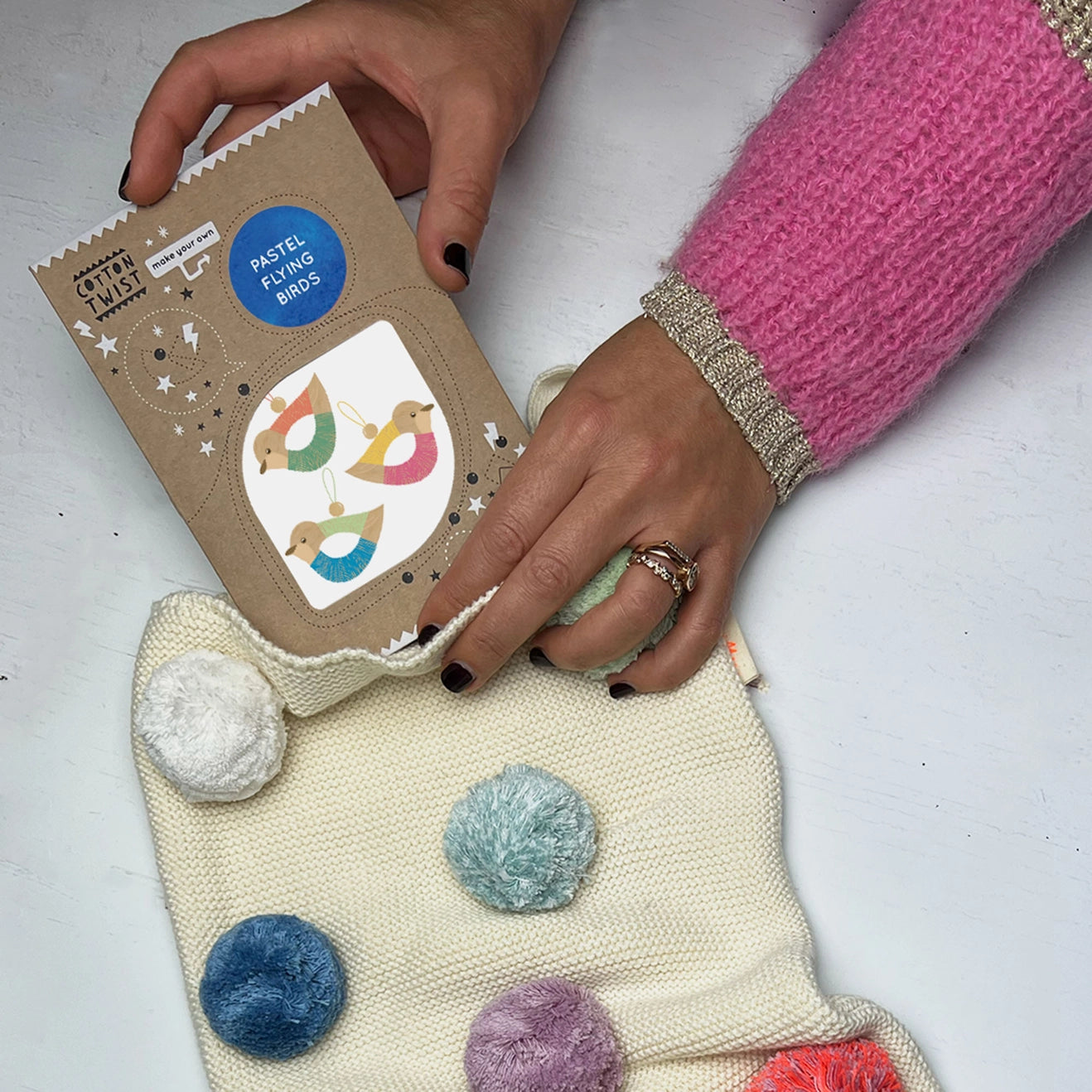 Pastel Flying Birds Craft Kit