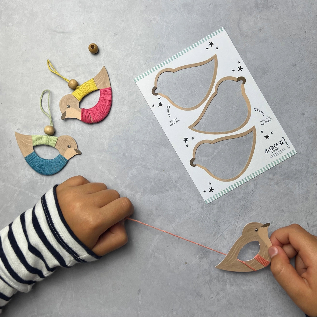 Pastel Flying Birds Craft Kit