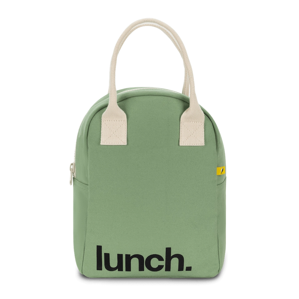 Green Organic Cotton Lunch Bag