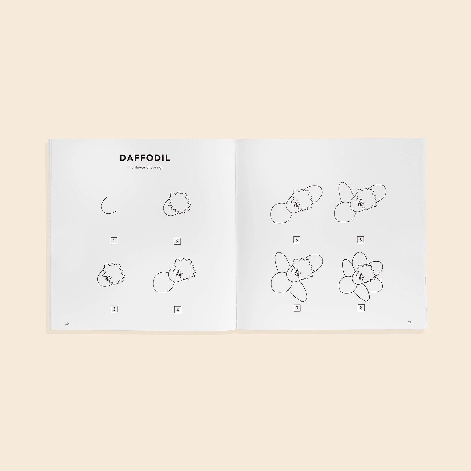 Modern Flowers: A How to Draw Book