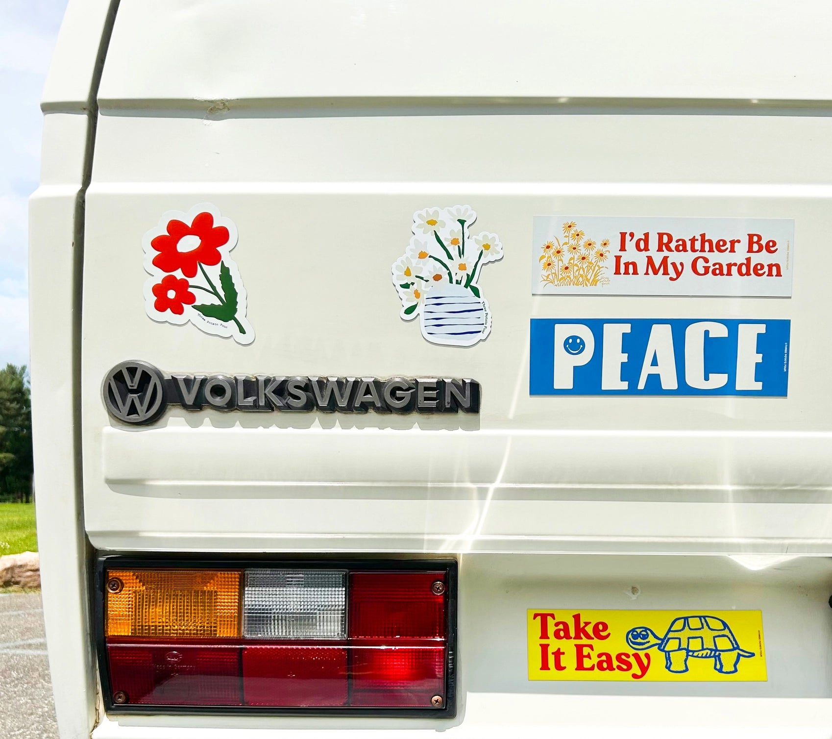 I'd Rather Be in My Garden - Magnetic Bumper Sticker
