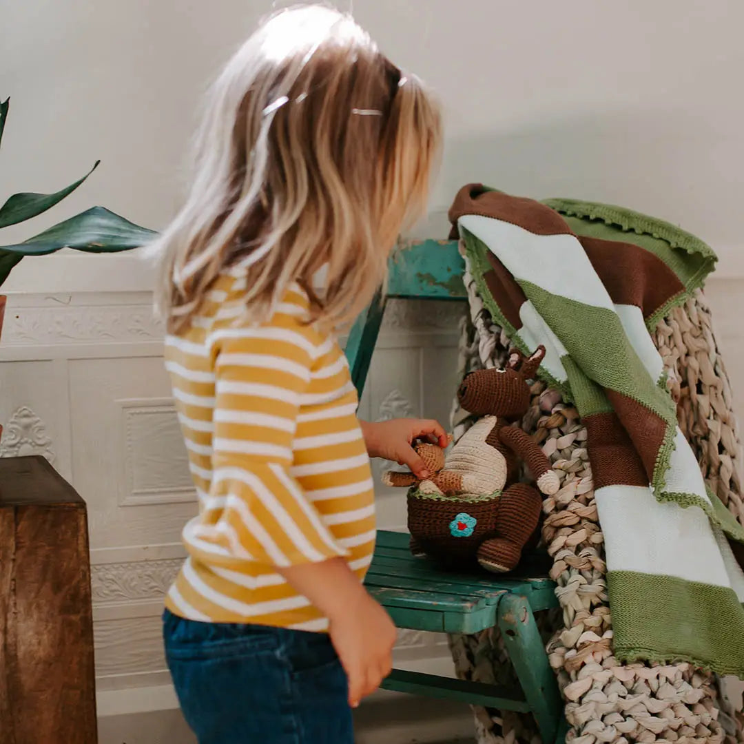 Kangaroo with Kid - Handmade