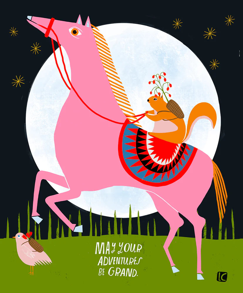 May Your Adventure Be Grand - Giclee Print by Lisa Congdon