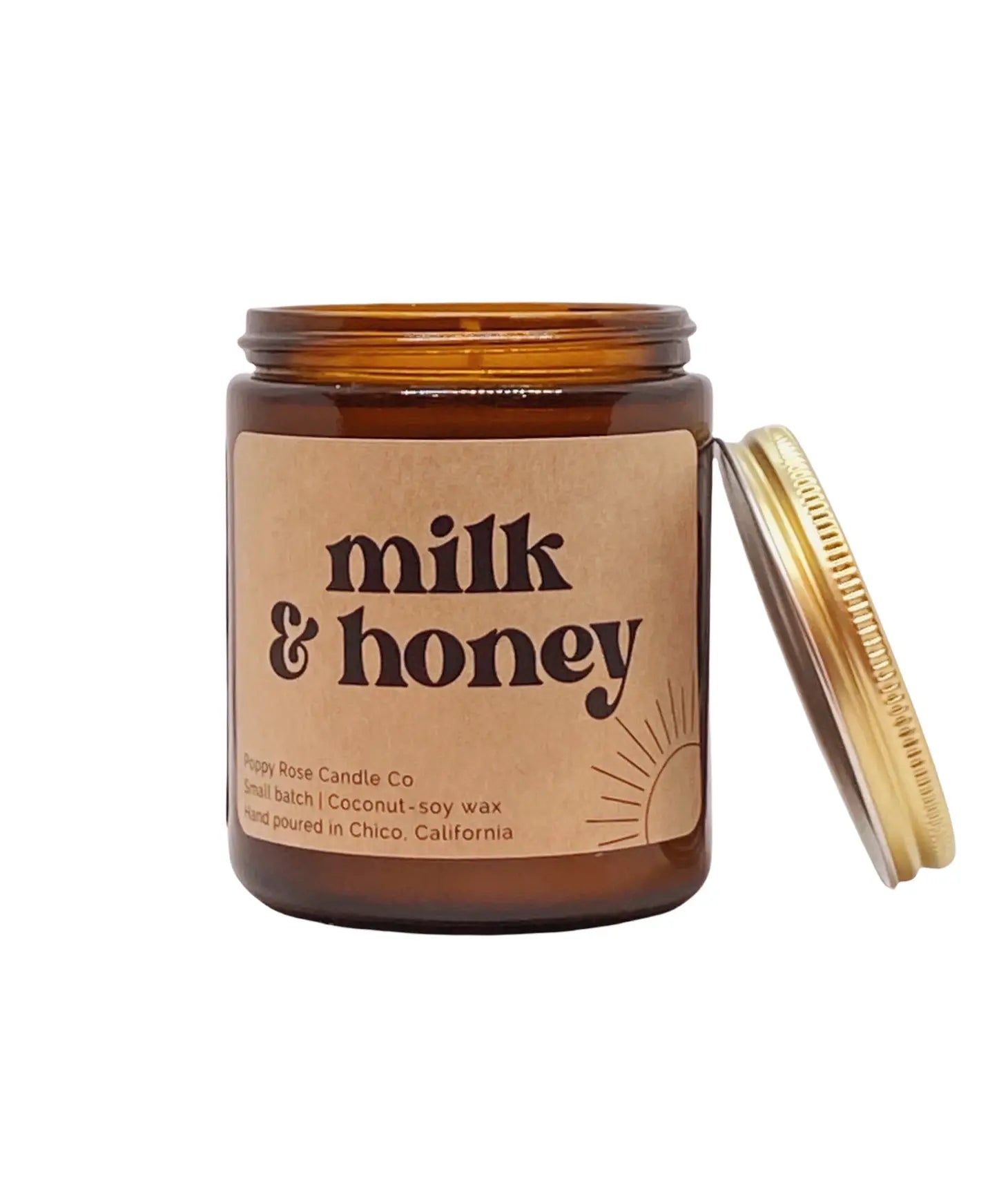 Milk And Honey Handpoured Coconut Wax Candle