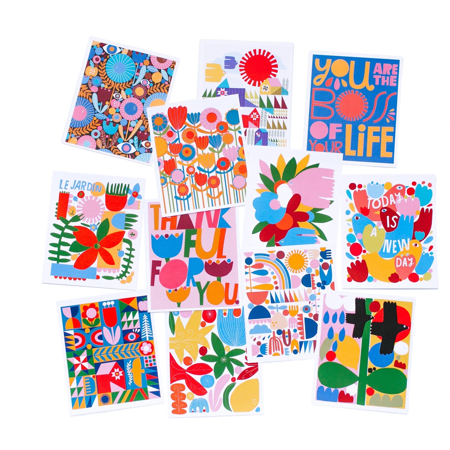 New Day - Mini Print Set by Lisa Congdon
