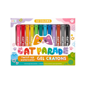Cat Parade Gel Crayons - Set of 12