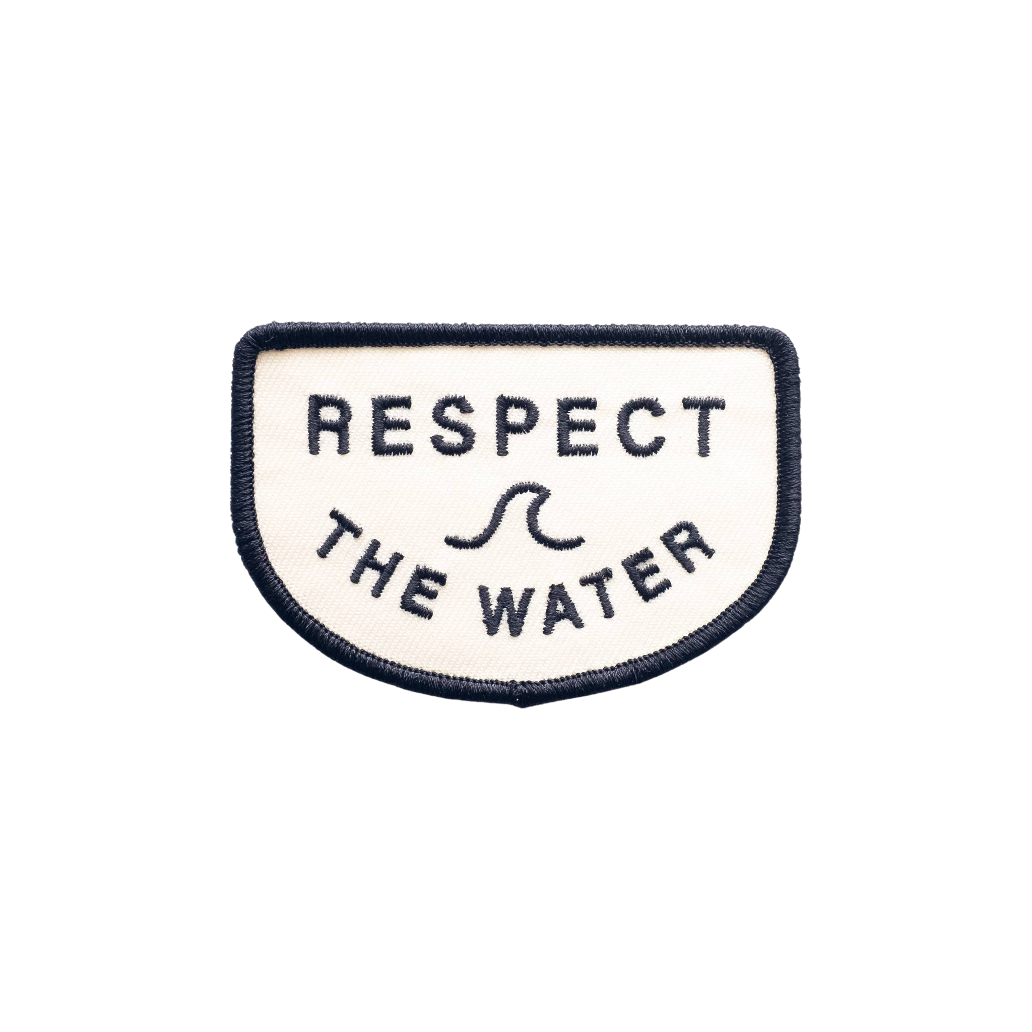 Respect the Water Embroidered Iron on Patch