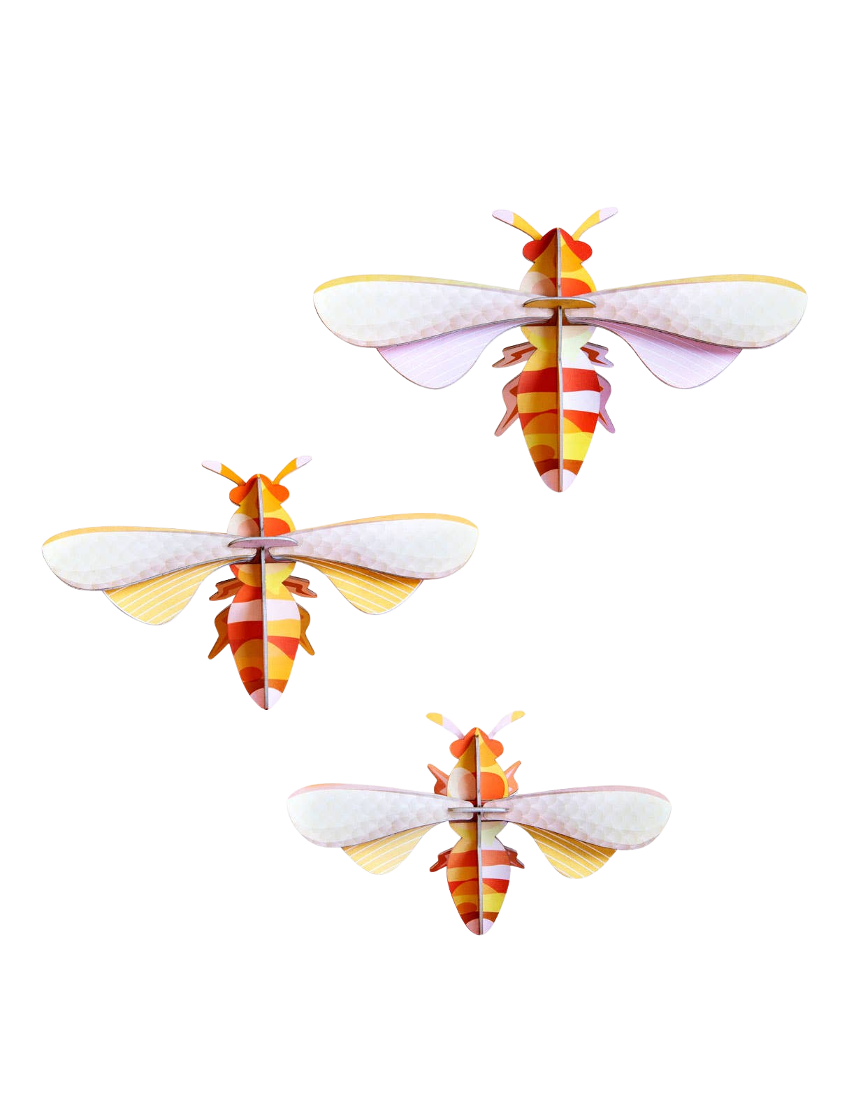 Honeybees, Set of 3 - 3D DIY Wall Art