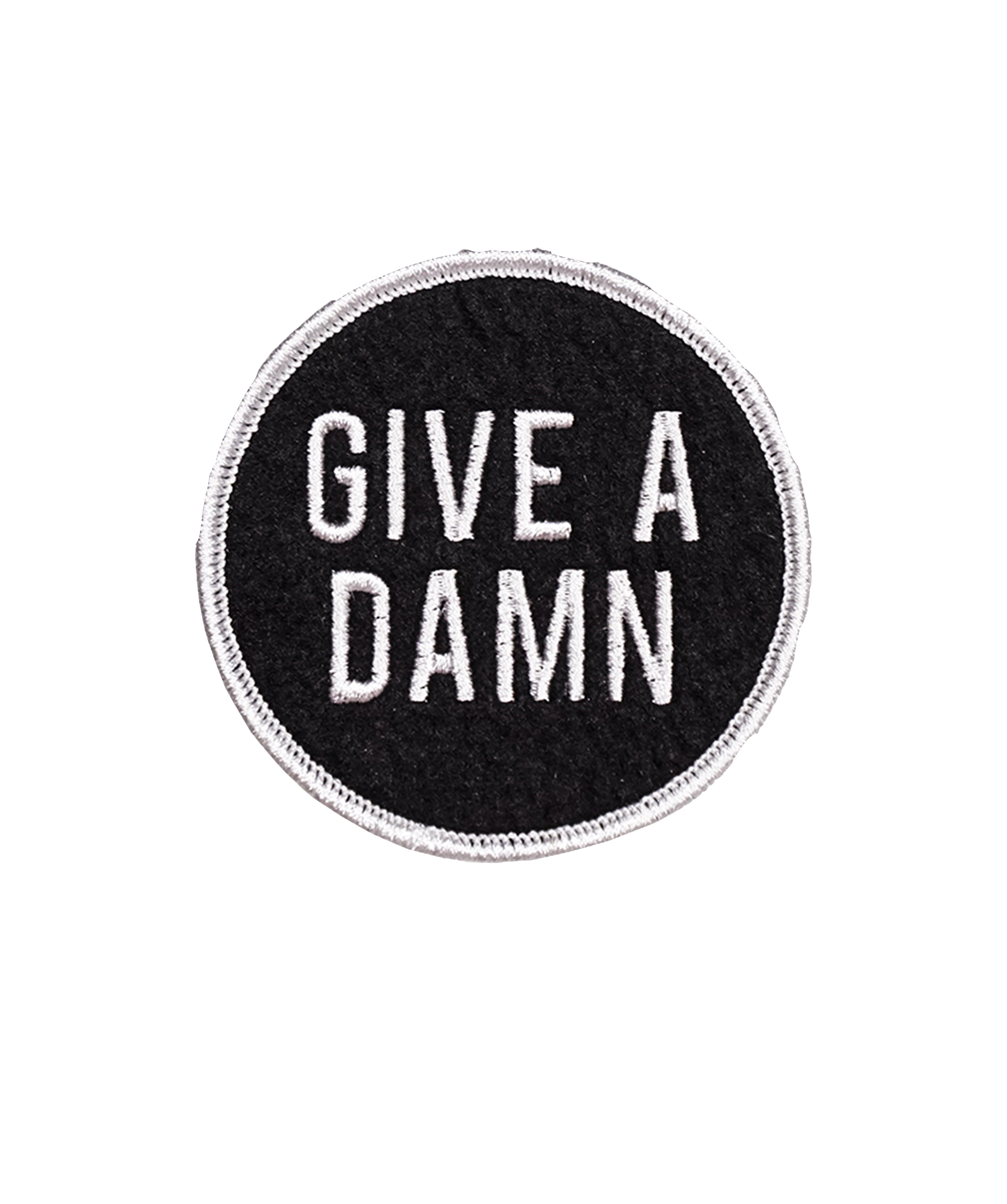 Give A Damn Embroidered Patch