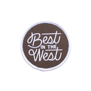 Best in the West Embroidered Iron on Patch