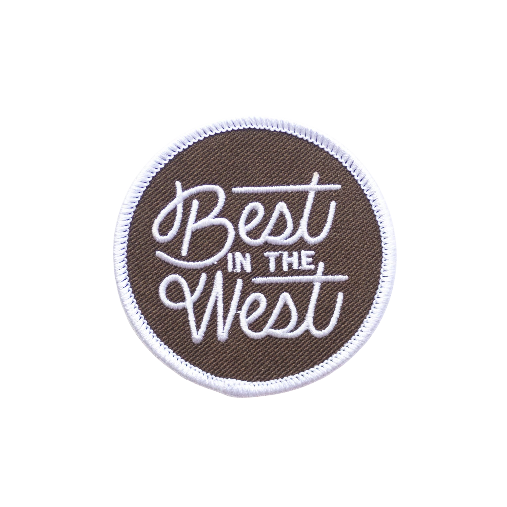 Best in the West Embroidered Iron on Patch