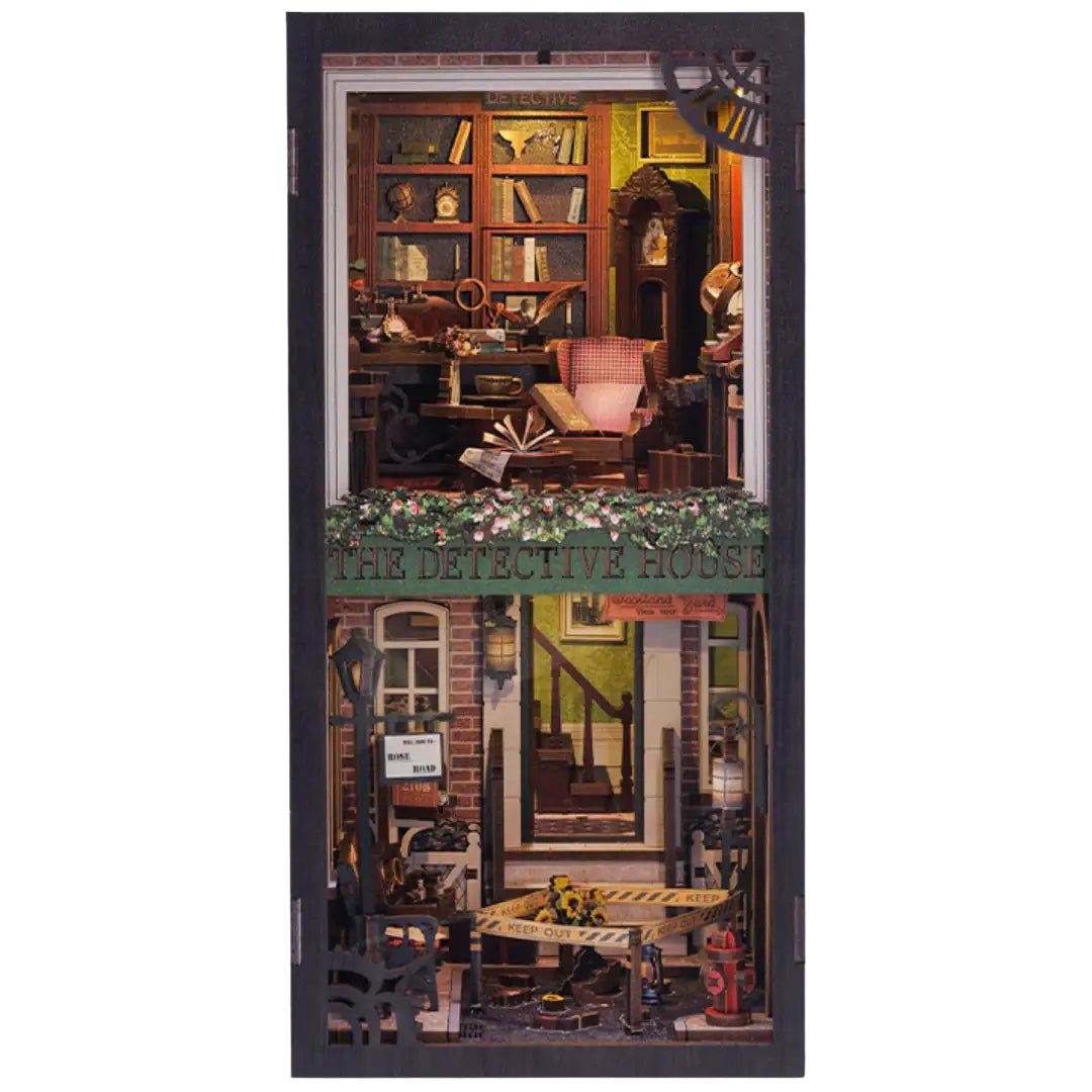 DIY Book Nook Kit: Rose Detective Agency with Dust Cover