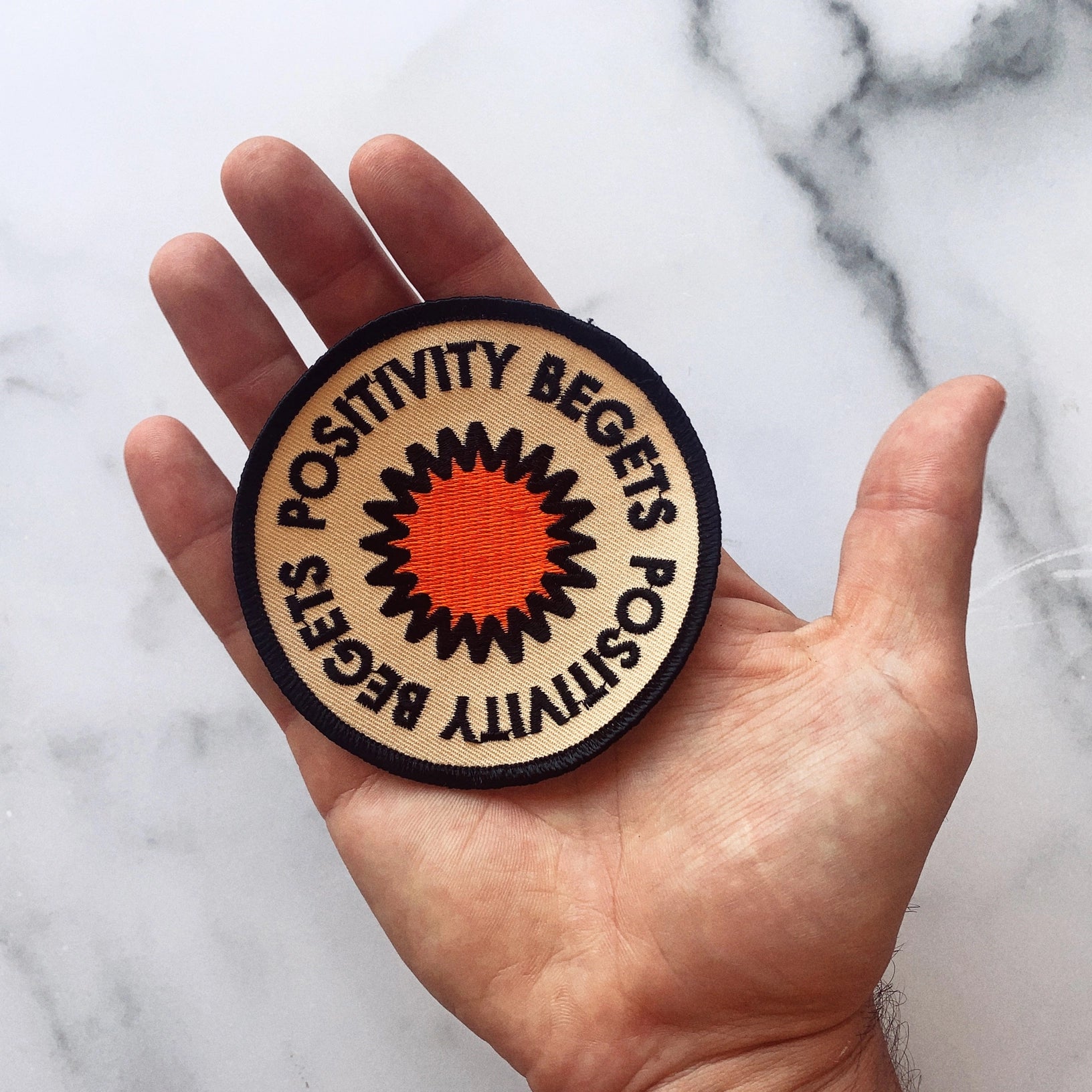 Positivity Embroidered Patch