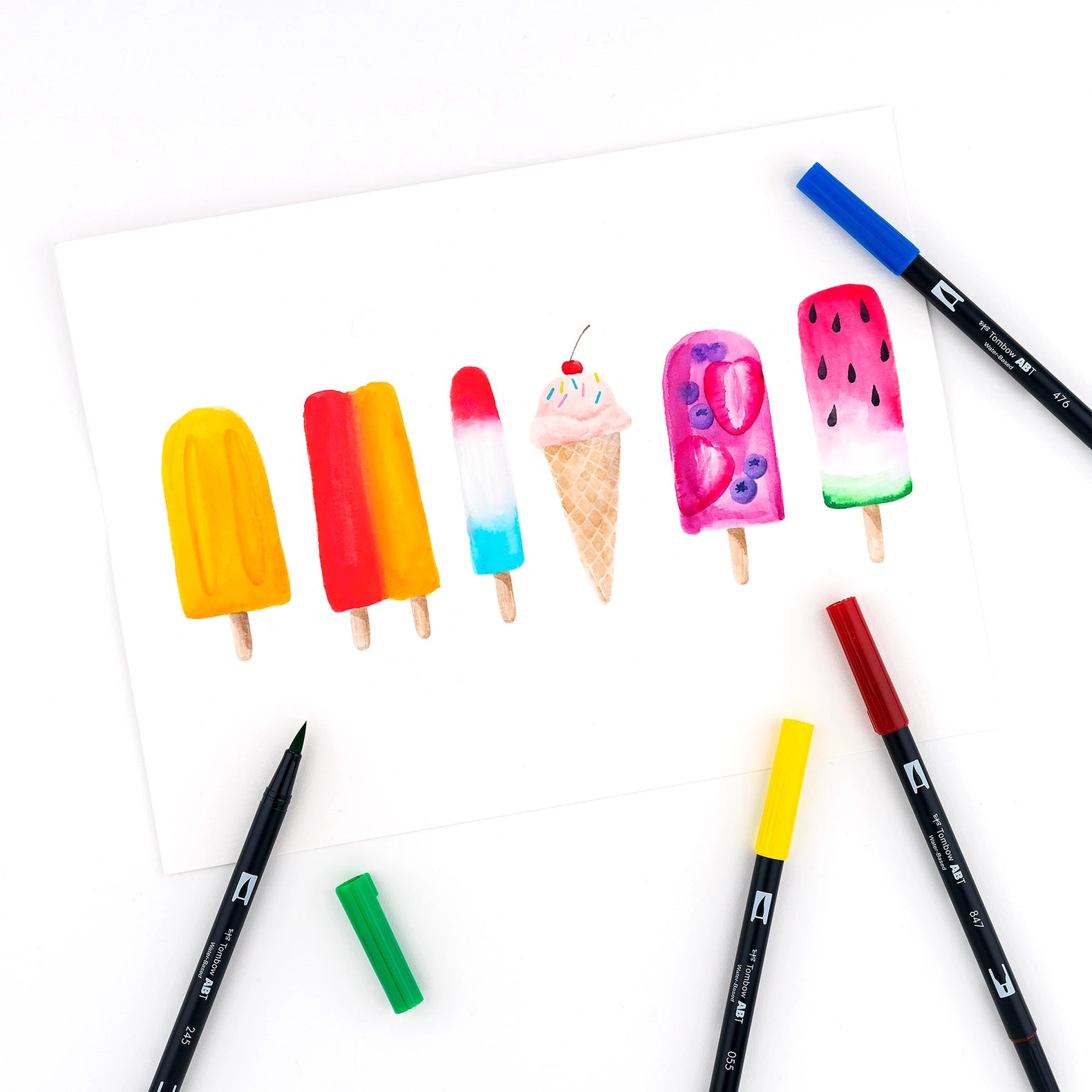 Primary Dual Brush Art Markers - 10 Pk