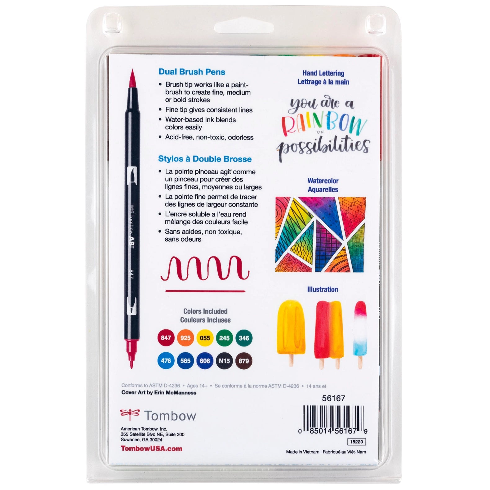 Primary Dual Brush Art Markers - 10 Pk