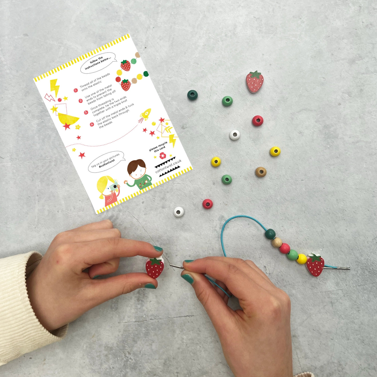 Strawberry Bracelet Making Kit