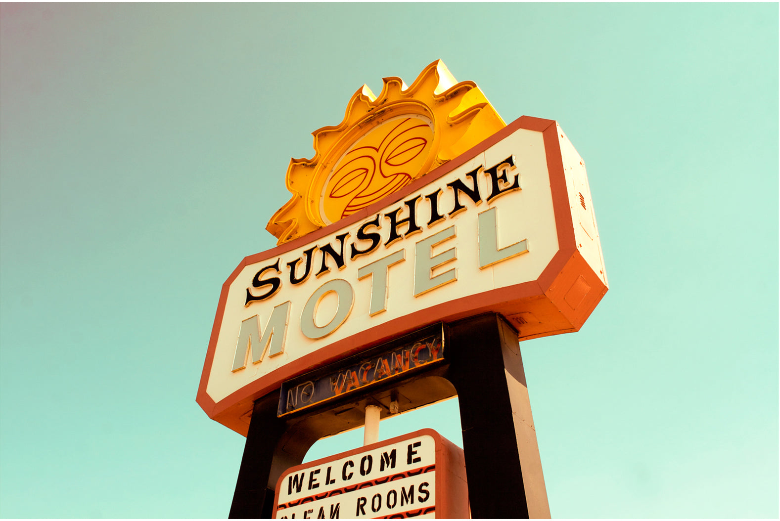Sunshine Motel, Fine Art Print