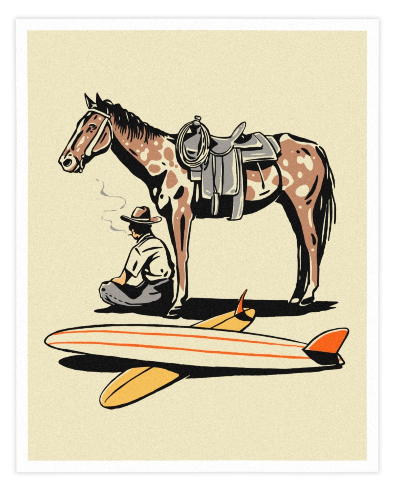 Surf Check Art Print