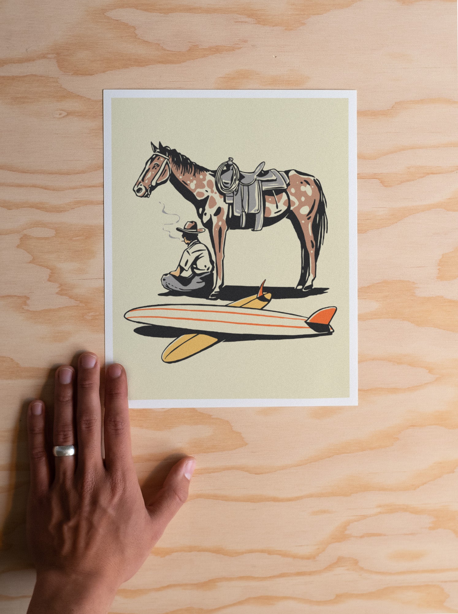 Surf Check Art Print
