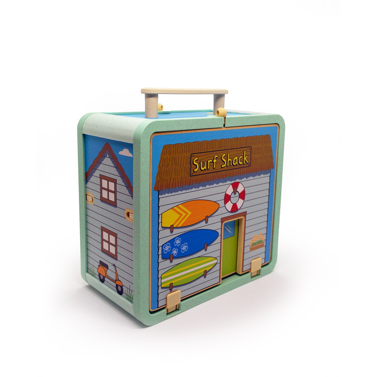 Surf Shack, Eco Friendly Magnetic Wood Toy