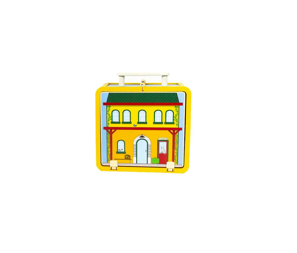 Train Station Suitcase Series Magnetic Wood Toy